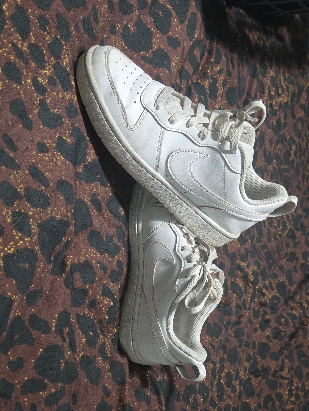 Nike White Low-Top Leather Sneakers